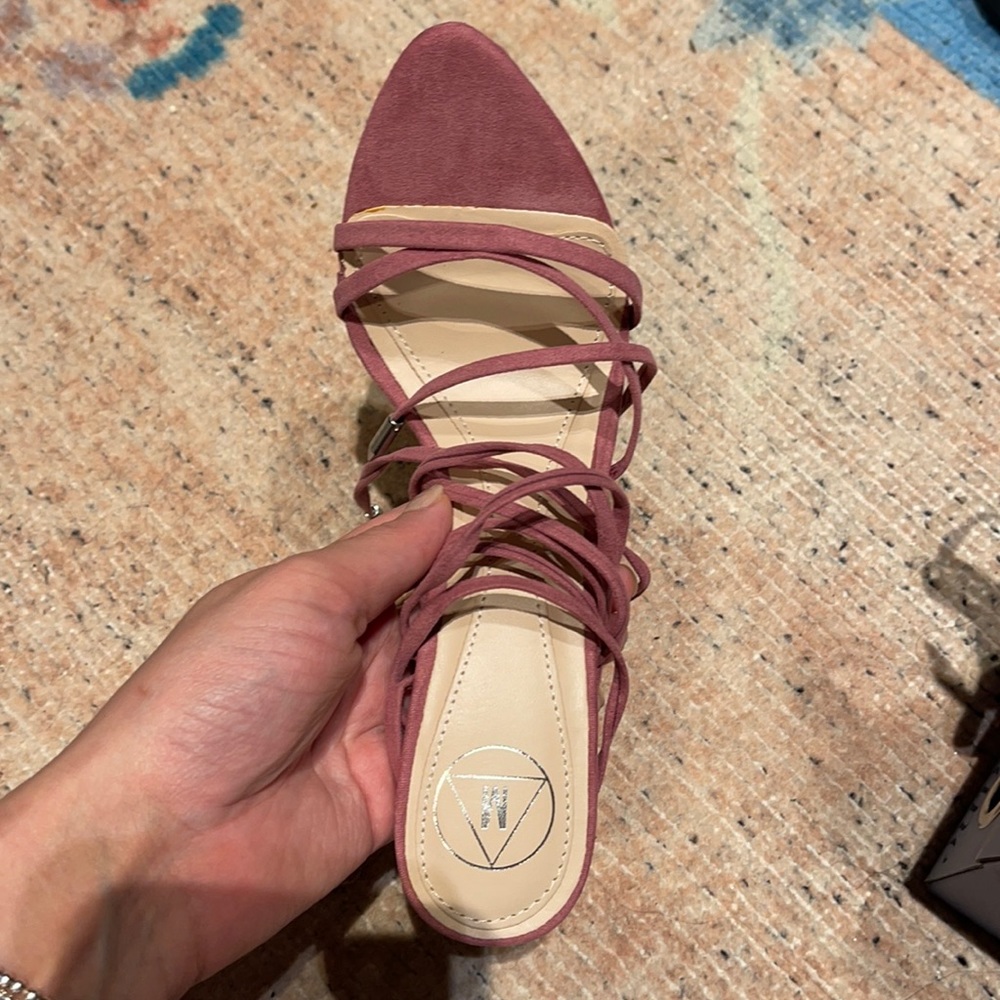 Brand New Missguided Strappy Mauve sandal heels
